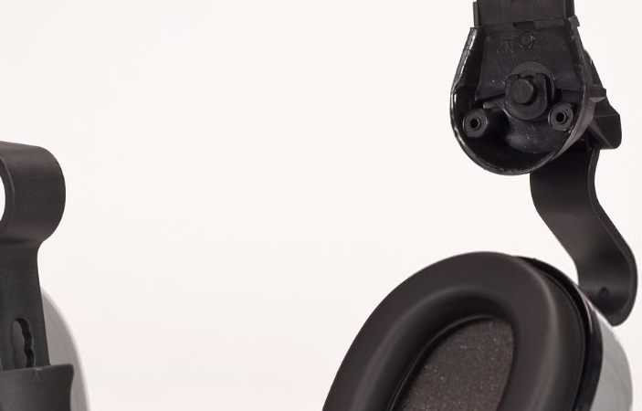Gray Cap Mount Earmuff
