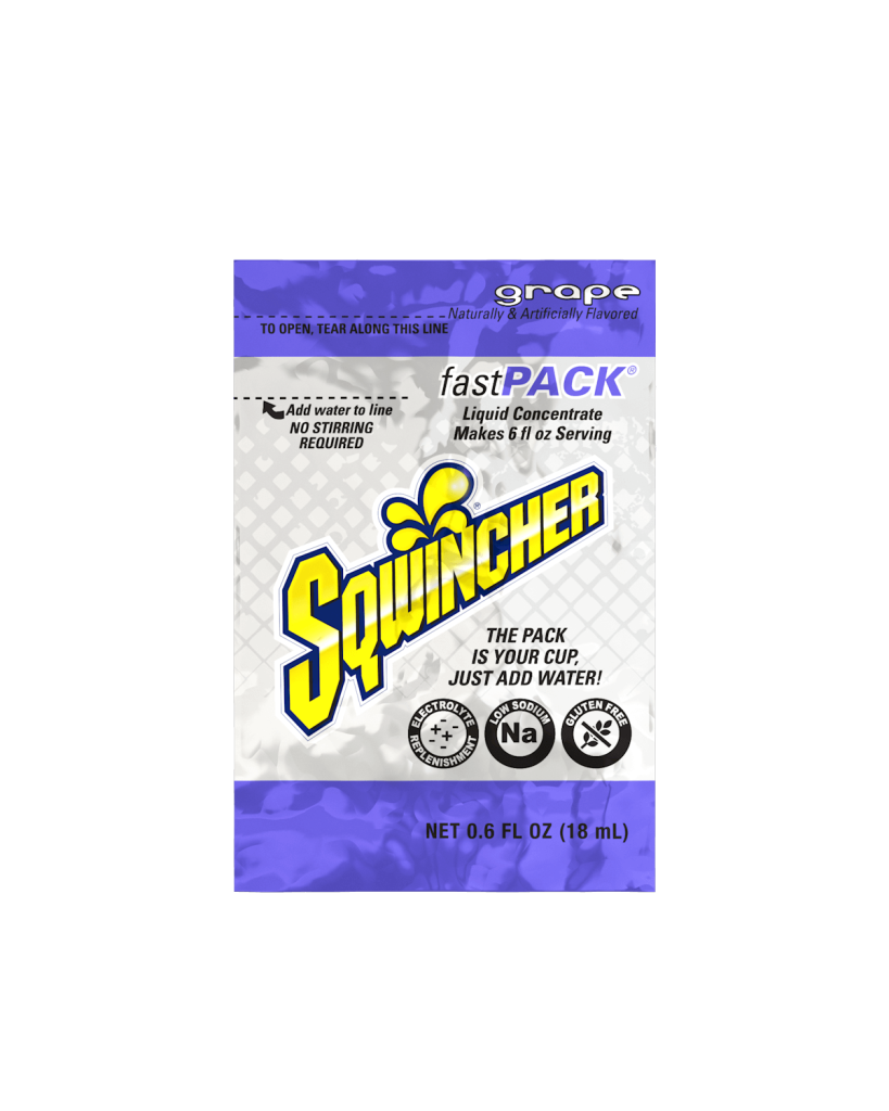Sqwincher Fast Pack Liquid Concentrate, 50 per box