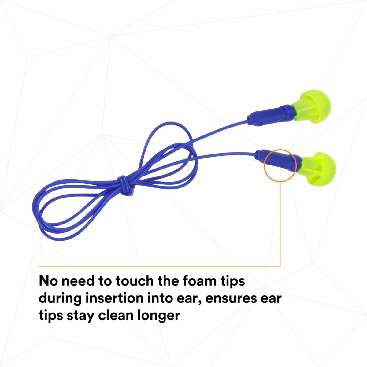 Push-Ins corded earplugs 100/Box