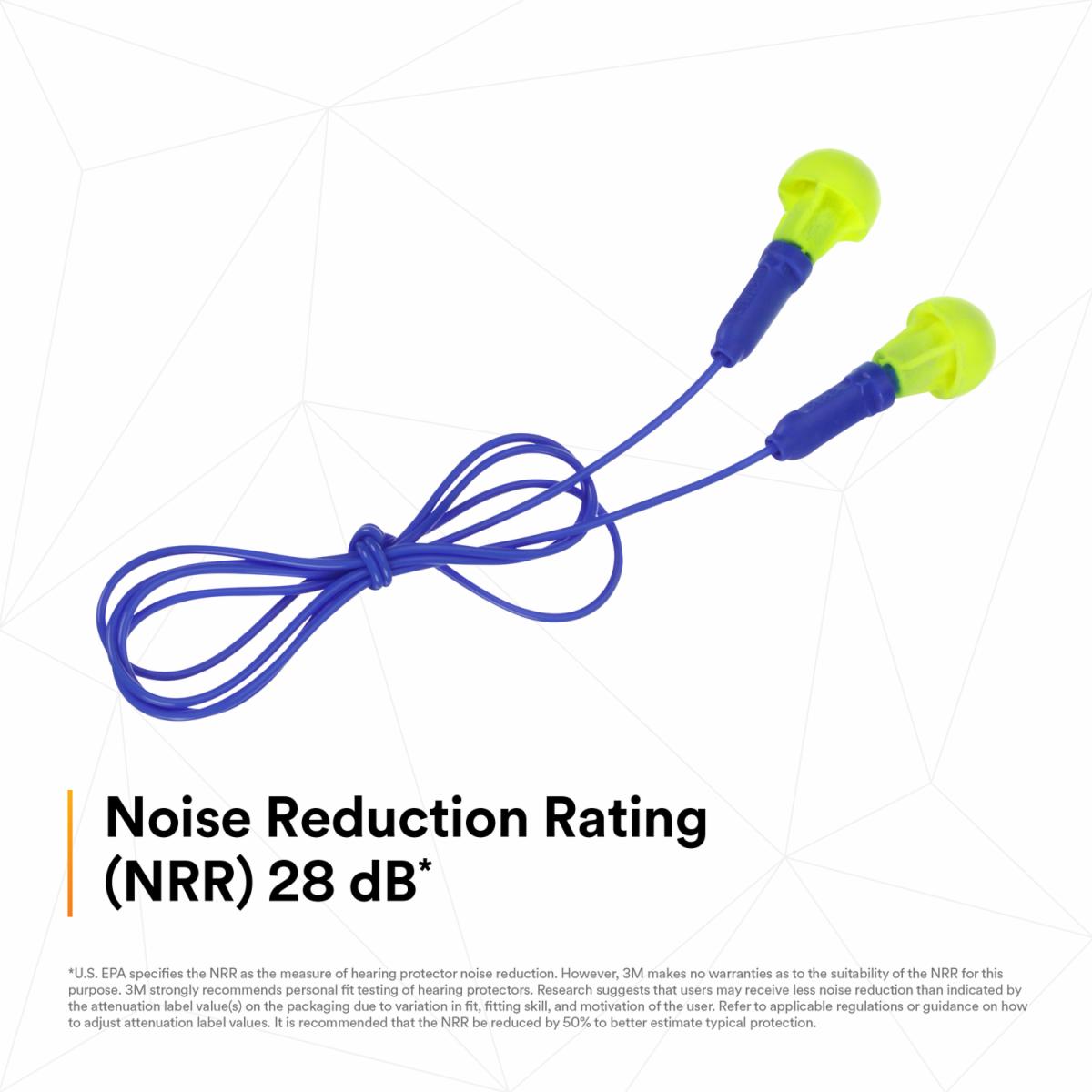 Push-Ins corded earplugs 100/Box