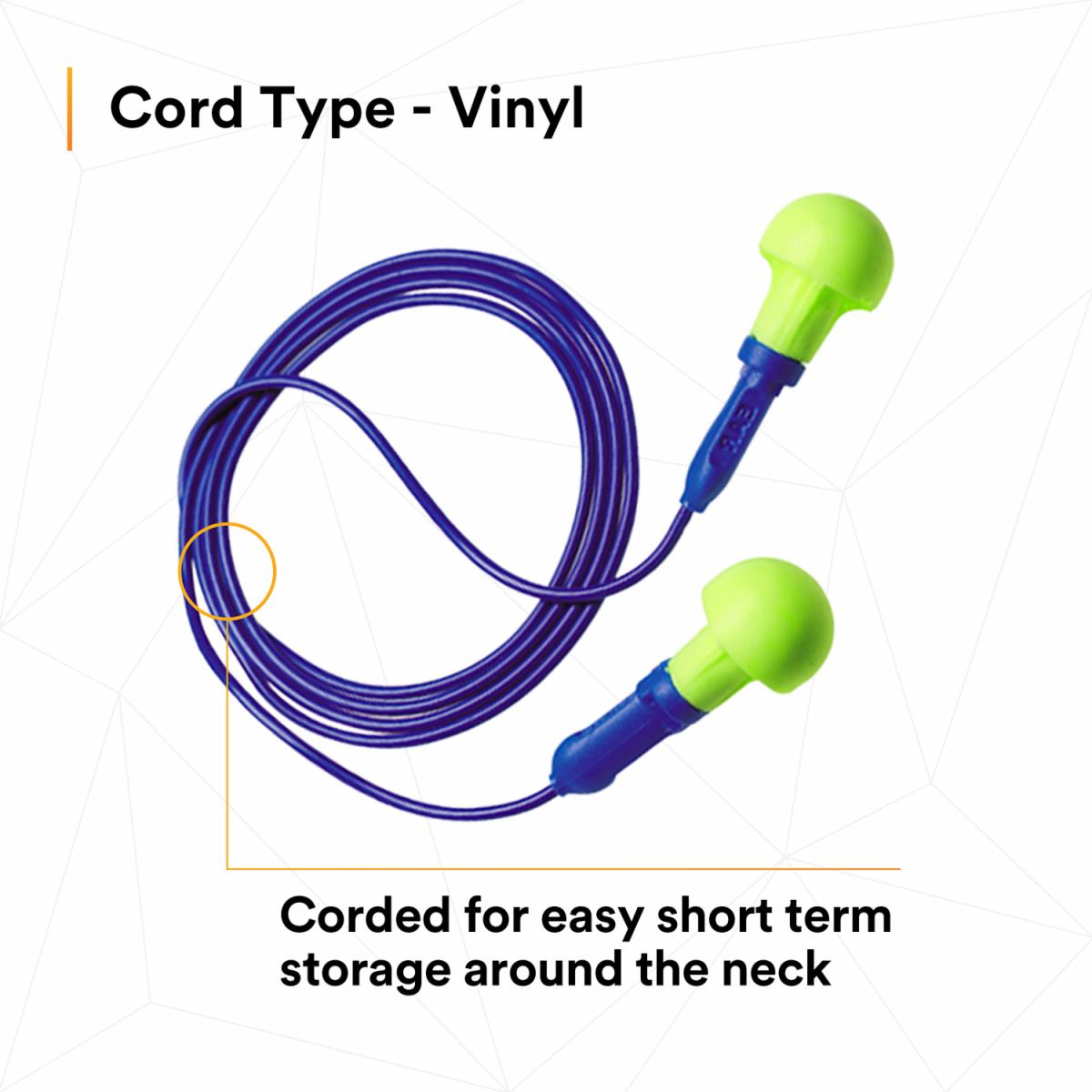 Push-Ins corded earplugs 100/Box
