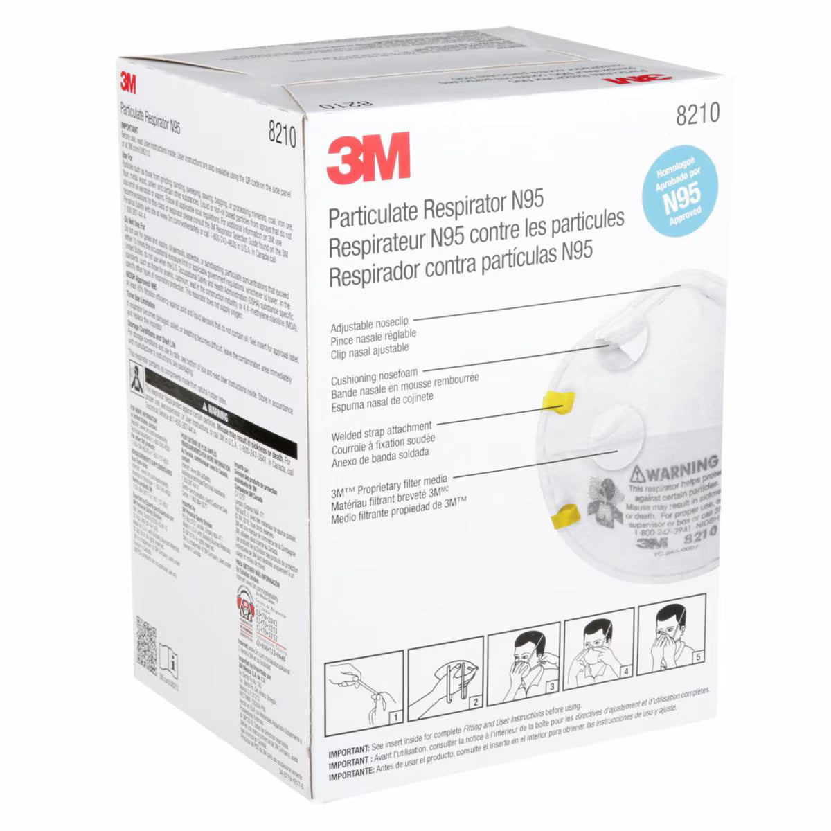 3M 8210 Particulate Respirator N95