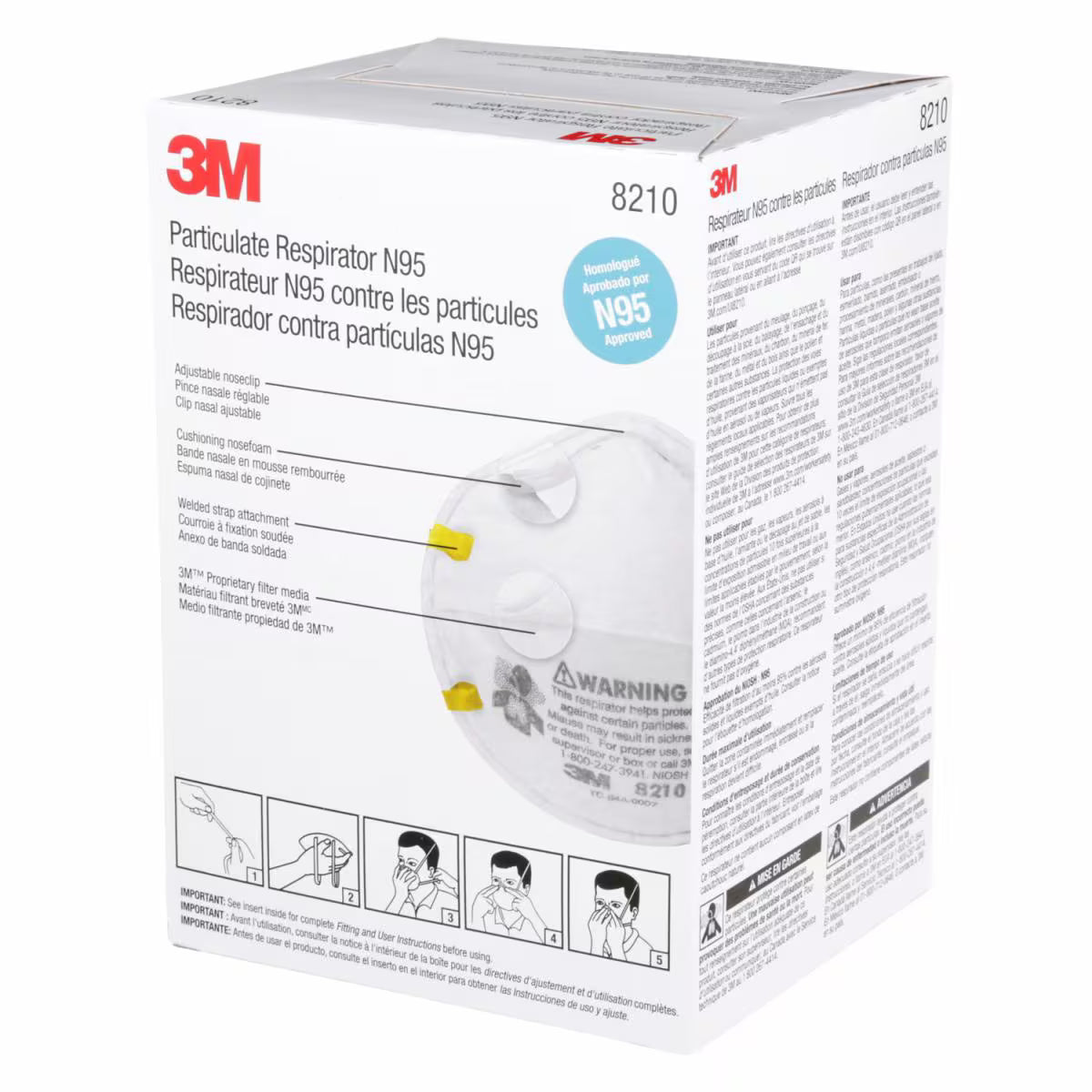 3M 8210 Particulate Respirator N95