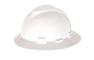 Peoples Logo V-Gard White Full Brim Hard Hat
