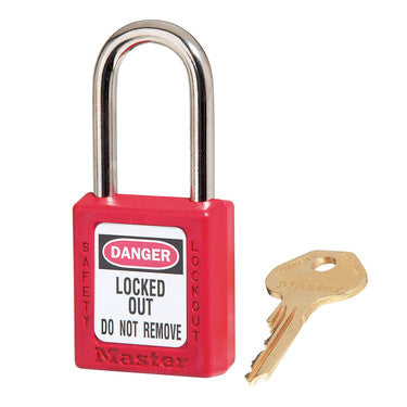 1" Red Lock Keyed Different