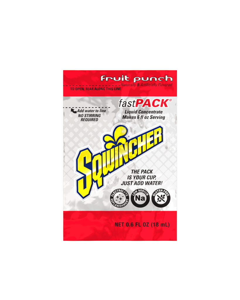 Sqwincher Fast Pack Liquid Concentrate, 50 per box