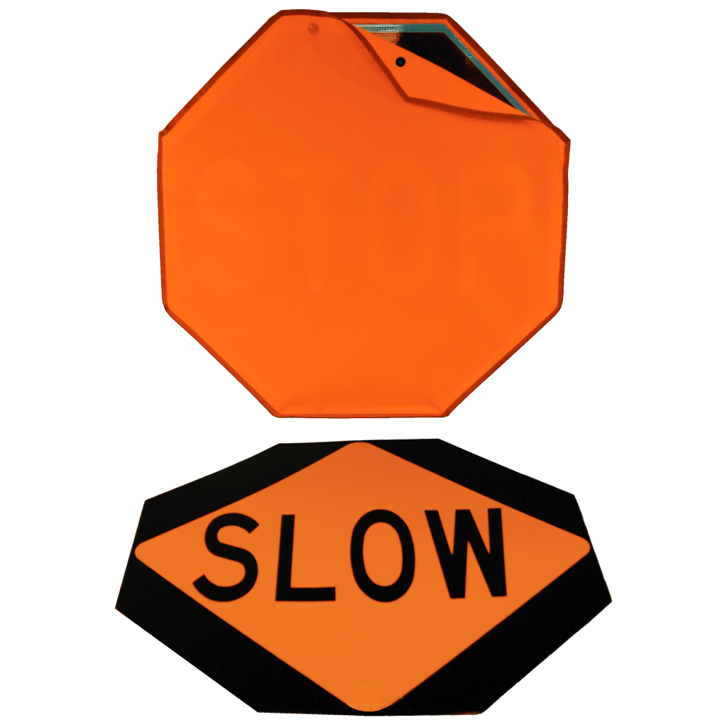 24" Plastic Slow/Stop Paddle with Handle