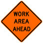 36” Roll Up Sign Work Area Ahead