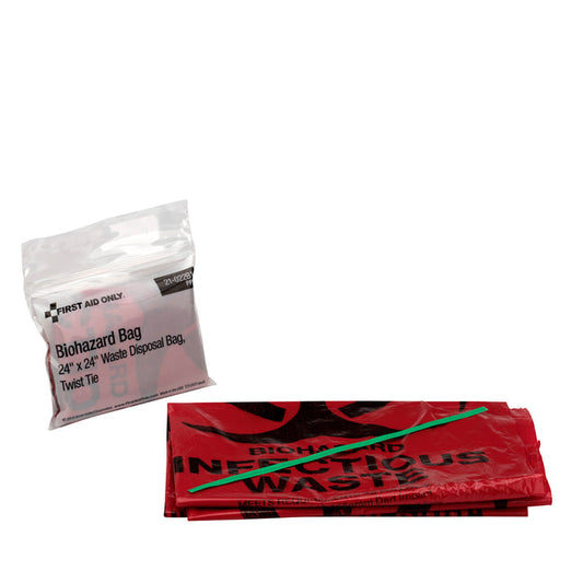 7 gal Bio-Hazard Waste Bag 24" x 23", with twist Ties (2 per box)