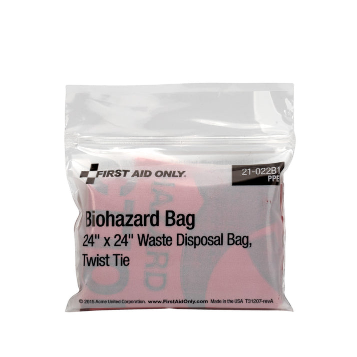7 gal Bio-Hazard Waste Bag 24" x 23", with twist Ties (2 per box)