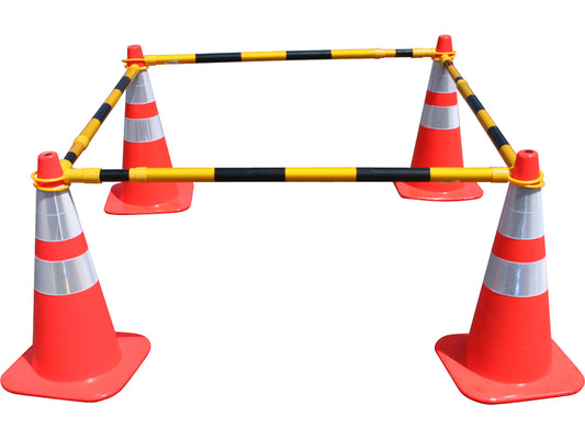 Retractable Conebar Yellow 6ft-10ft