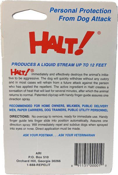 HALT Dog Repellent 1.5 oz Can